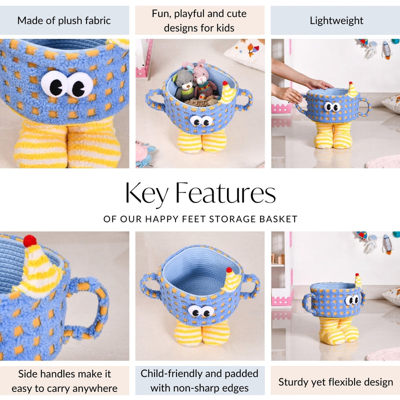Happy Feet Storage Basket