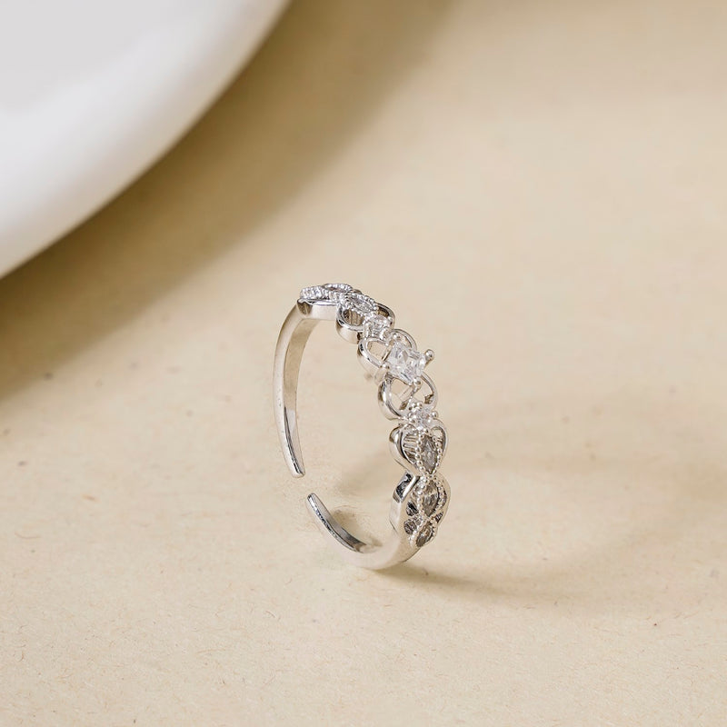 Happy Hearts Silver Ring