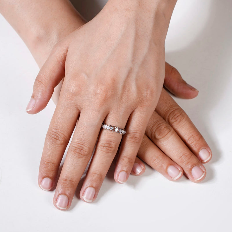 Happy Hearts Silver Ring