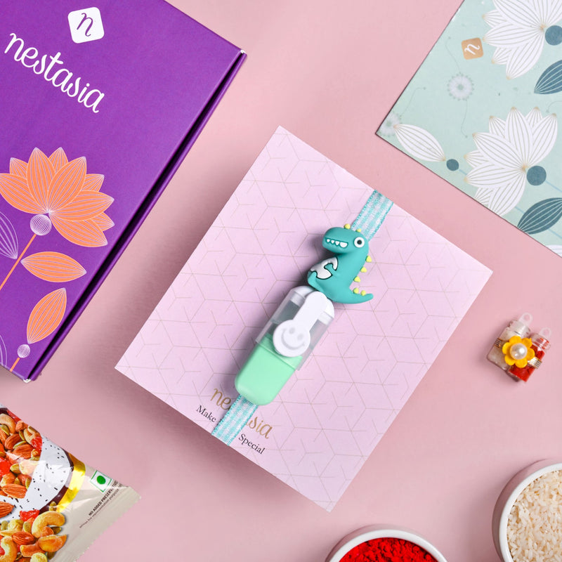 Happy Dino Rakhi Gift Set