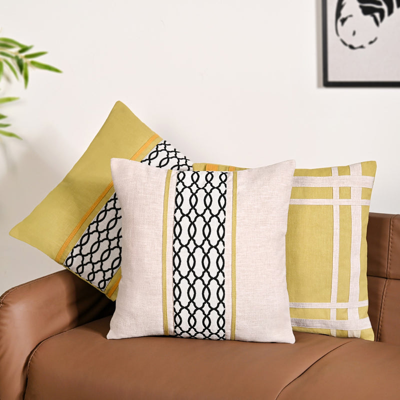 Harmony Hues Cushion Cover Set Of 3 40x40cm