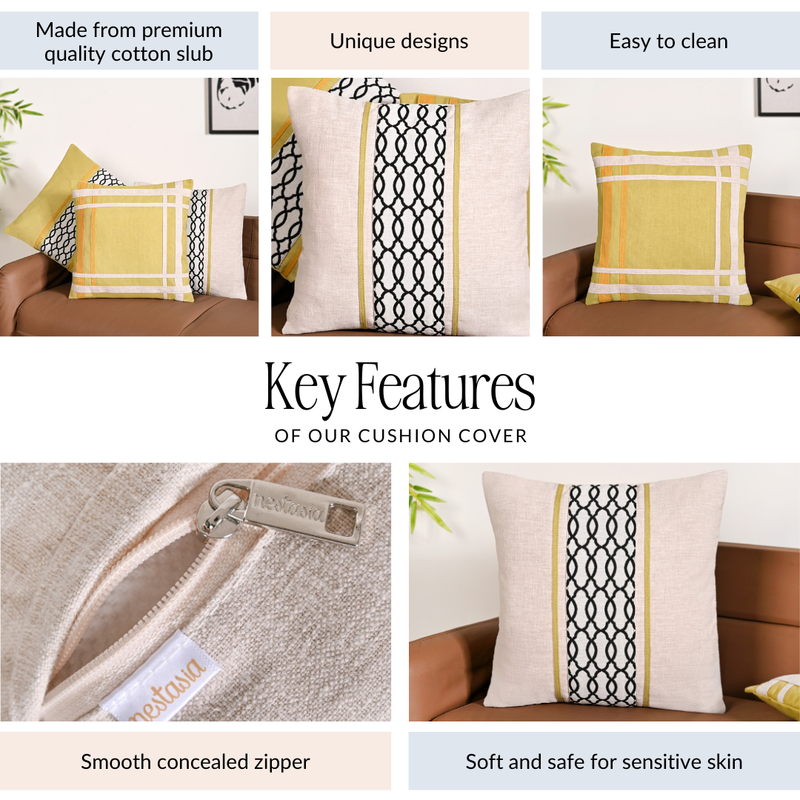Harmony Hues Cushion Cover Set Of 3 40x40cm
