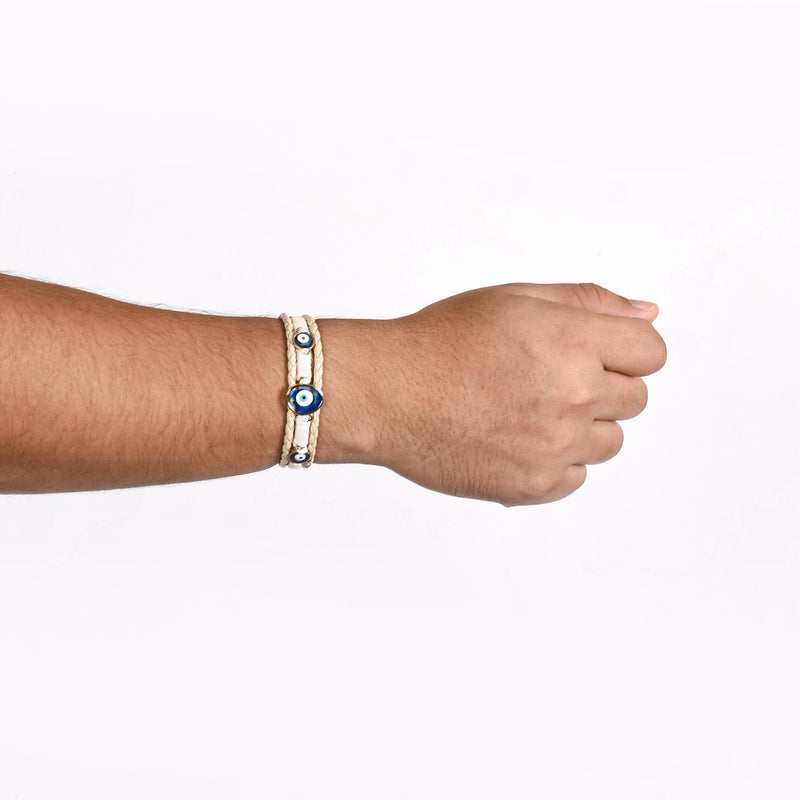 Protective Amulet Braided Bracelet With Evil Eye Charm