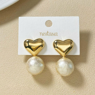 Heart Drop Earrings