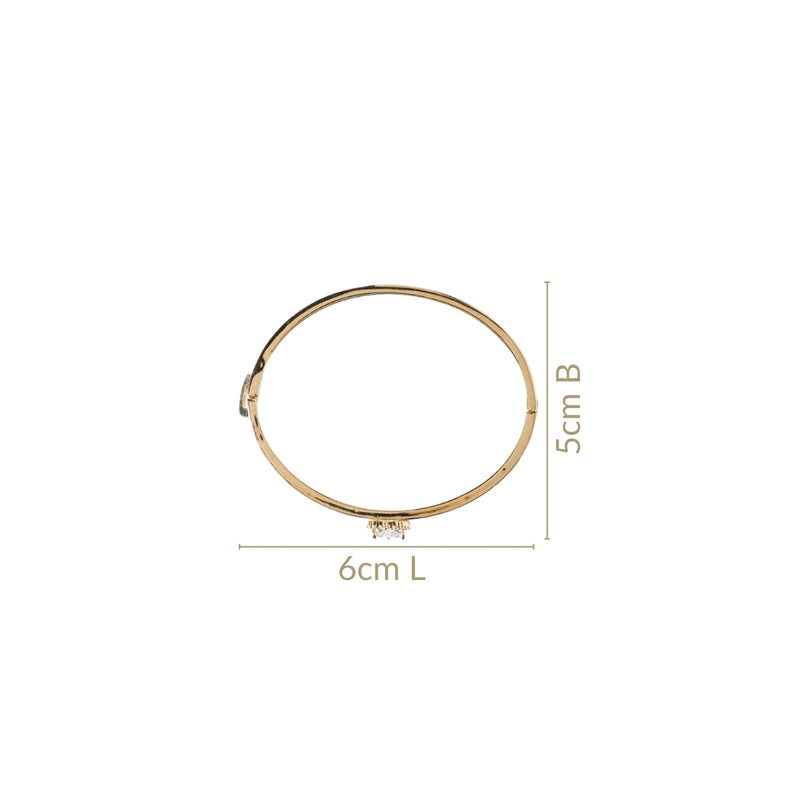 Heart On Sleeves Gold Bracelet