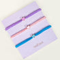 Colourful Hearts Thread Bracelet Set Of 3