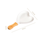 Heart Ceramic Serving Platter With Wooden Handle