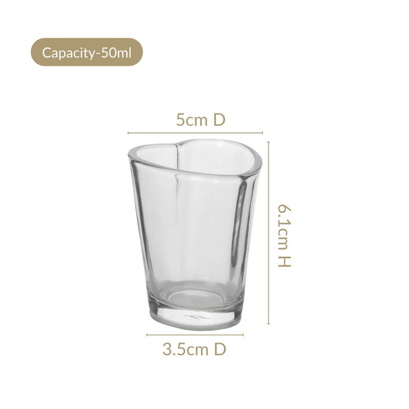 Heart Tequila Shot Glasses Set Of 9 50ml