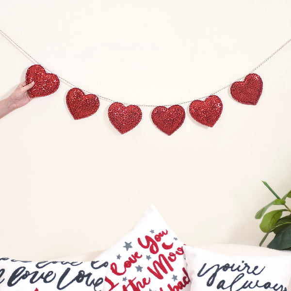 Hearts Bunting For Home Decoration 78 Inch