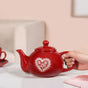 Hearty Ceramic Tea Pot Red 1000ml