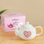 Hearty Ceramic Tea Pot White 1000ml
