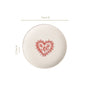 Hearty Floral Ceramic Plate Cream Set Of 2