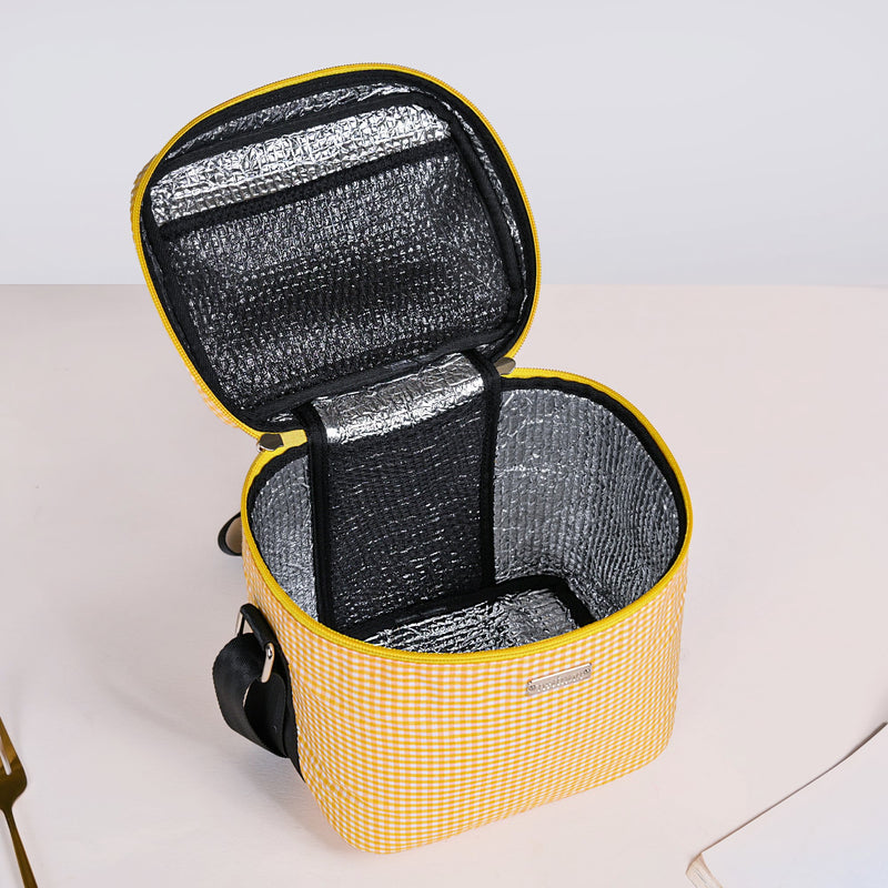 Heat Insulated Lunch Bag With Lunch Box Hamper