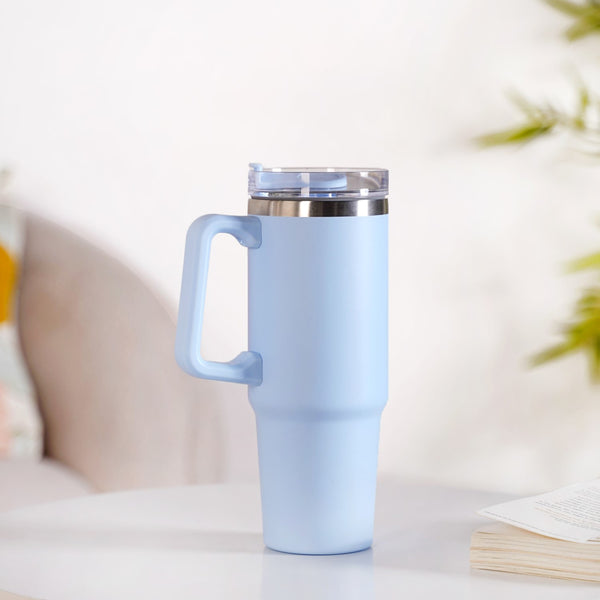 Glacio Leakproof Insulated Water Tumbler With Handle Arctic Blue 1000ml