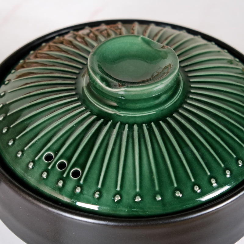 Botanica Ceramic Casserole Cooking Pot Green 2000ml