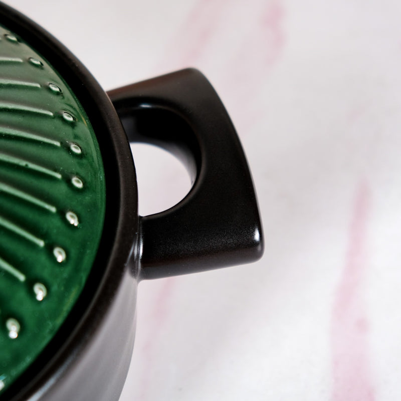 Botanica Ceramic Casserole Cooking Pot Green 2000ml