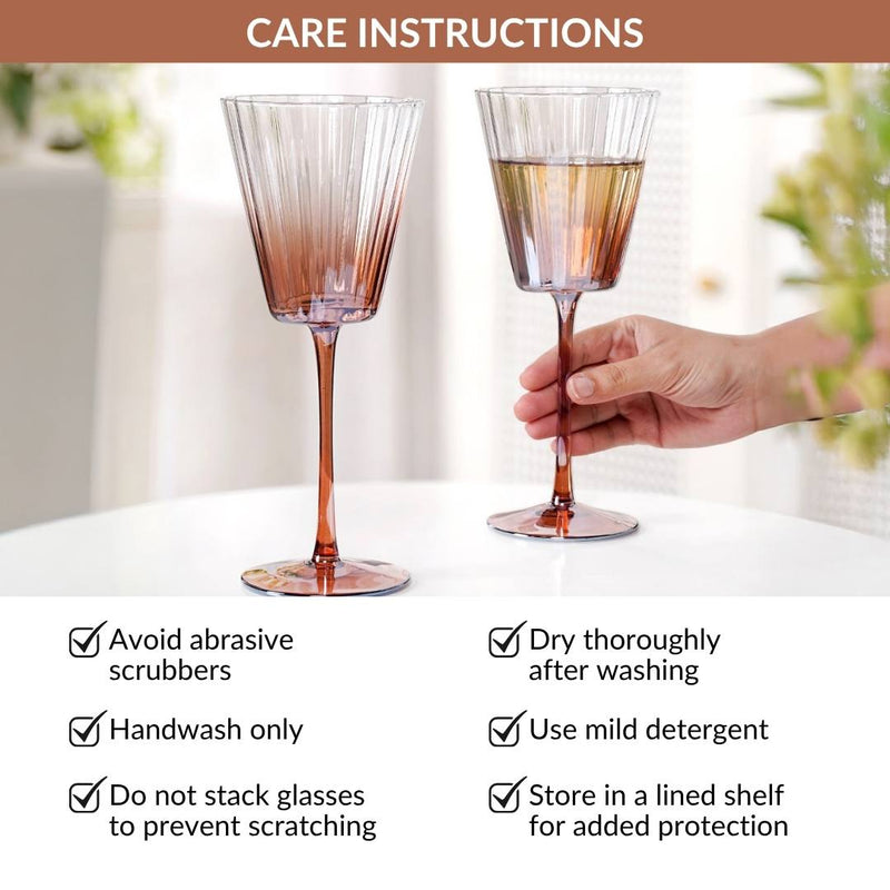 Helios Ombre Wine Glass Set Of 2 350ml