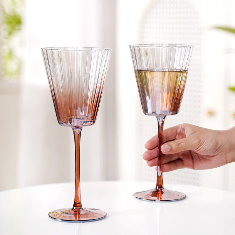 Helios Ombre Wine Glass Set Of 2 350ml