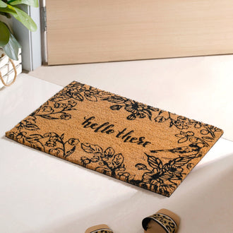 Hello There Printed Coir Welcome Mat 24x16 Inch