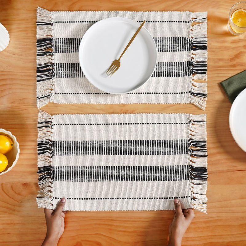 Heritage Loom Fringed Placemat Set Of 6
