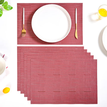 Heritage Red Table Mat Set Of 6