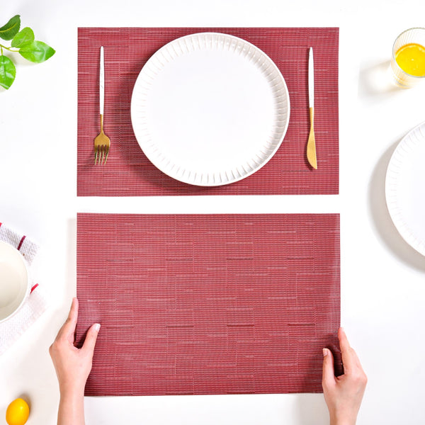 Heritage Red Table Mat Set Of 6
