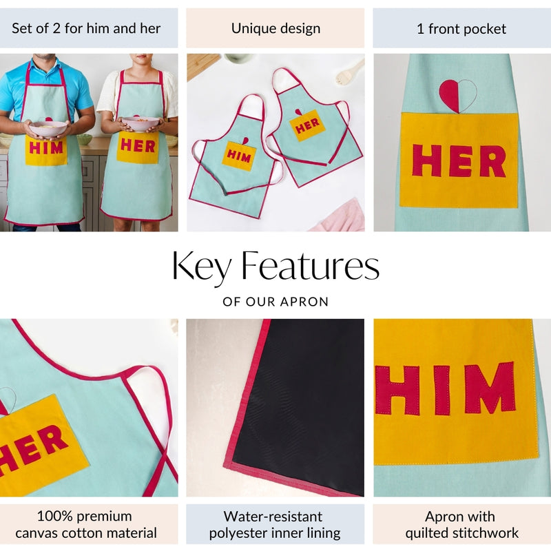 Him And Her Apron Set