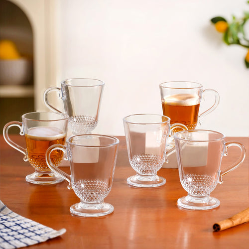 Hobnail Irish Coffee Glass Set Of 6 196ml