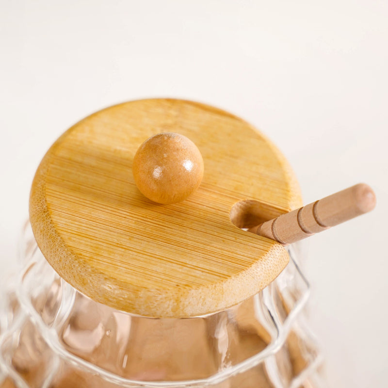 Holiday Honey Pot With Wooden Dipper And Stand 300ml