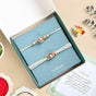 Subtle Sophisticated Rakhi Bracelet Gift Hamper Set