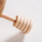 Honeycomb Glass Jar With Wooden Dipper 350ml