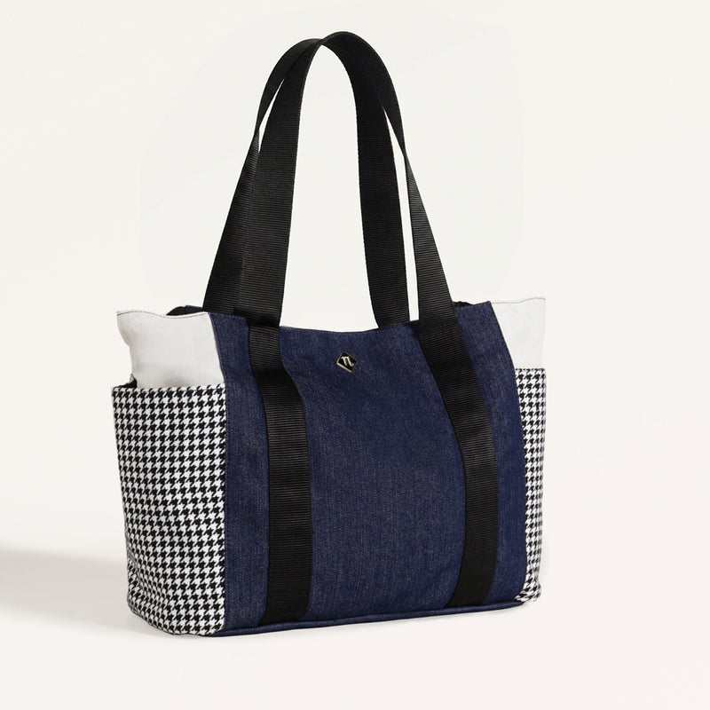 Houndstooth Pattern Tote Bag For Women