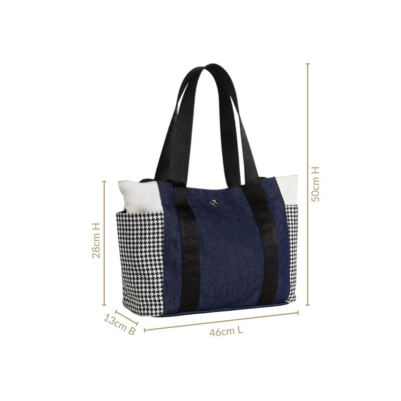 Houndstooth Pattern Tote Bag For Women