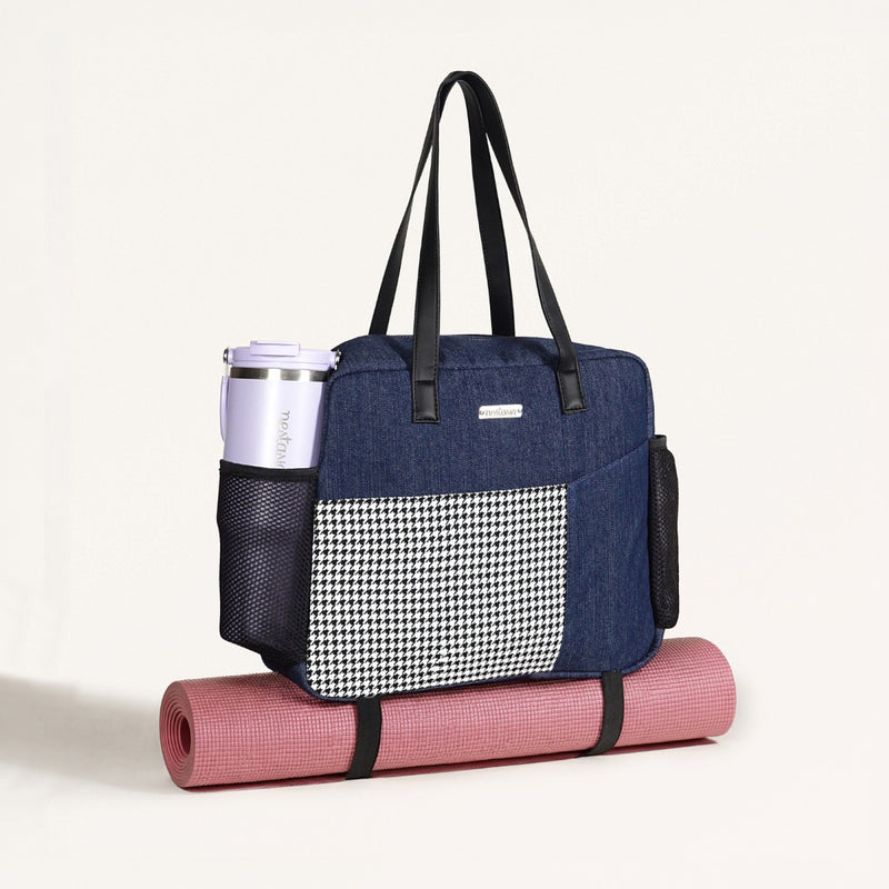 Houndstooth Tote Bag