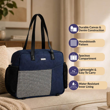 Houndstooth Tote Bag