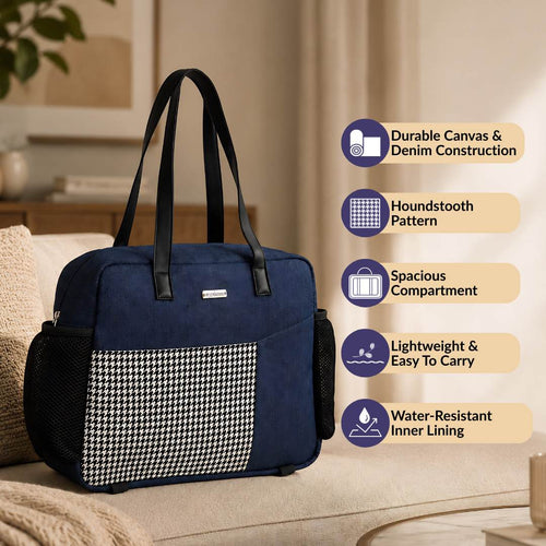 Houndstooth Tote Bag