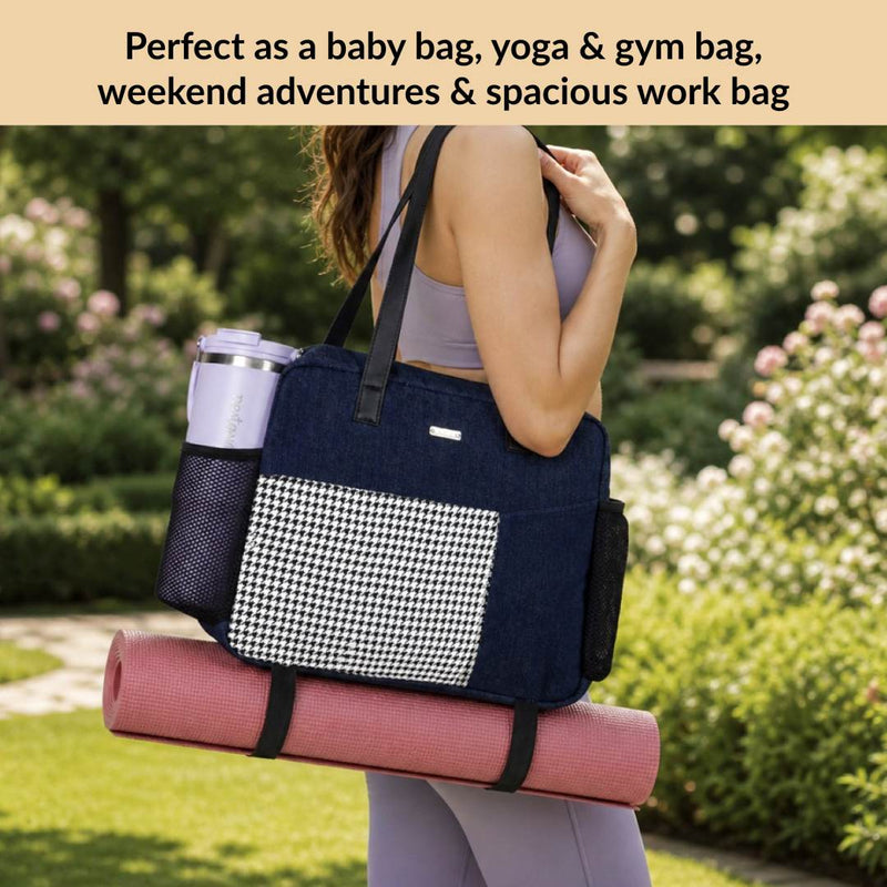 Houndstooth Tote Bag