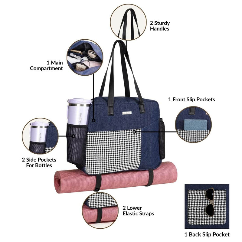 Houndstooth Tote Bag