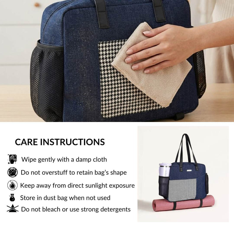 Houndstooth Tote Bag