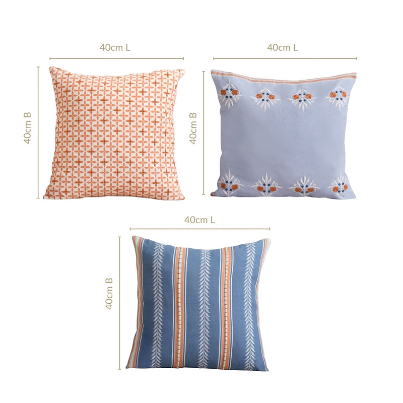 Hue Harmony Cushion Cover Set Of 3
