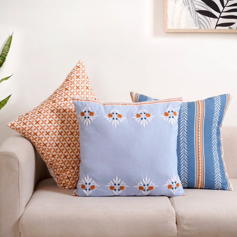 Hue Harmony Cushion Cover Set Of 3