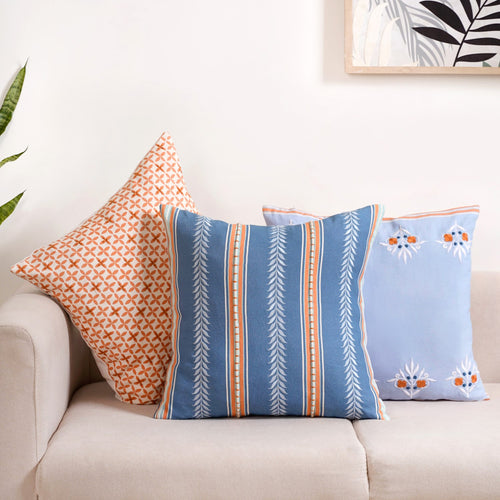 Hue Harmony Cushion Cover Set Of 3