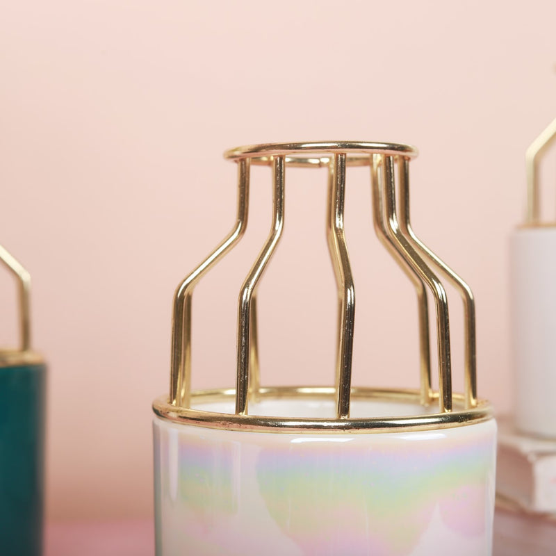 Medium Size Ceramic Pot for Plants - Flower vase for home decor, office and gifting | Home decoration items