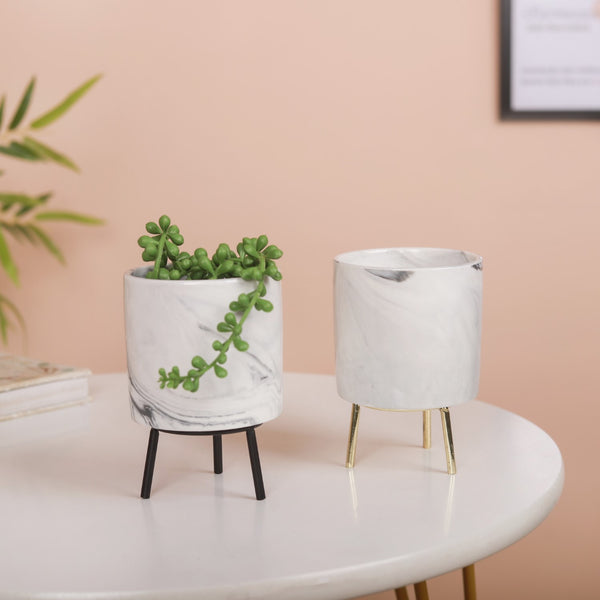 Marble Ceramic Indoor Planter