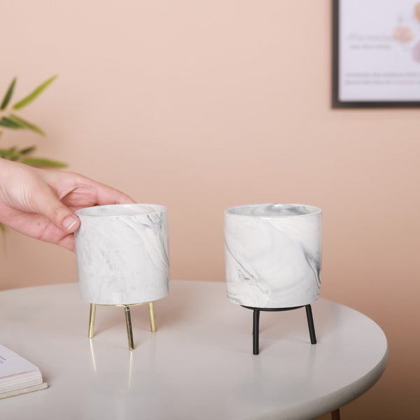 Marble Ceramic Indoor Planter