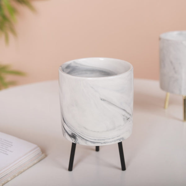 Marble Ceramic Indoor Planter