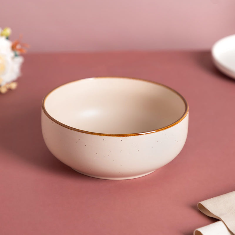 Kiona Stoneware Serving Bowl 7 Inch 1 L - Bowl, ceramic bowl, serving bowls, noodle bowl, salad bowls, bowl for snacks, large serving bowl | Bowls for dining table & home decor