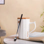 Cup With Lid and Spoon- Mug for coffee, tea mug, cappuccino mug | Cups and Mugs for Coffee Table & Home Decor