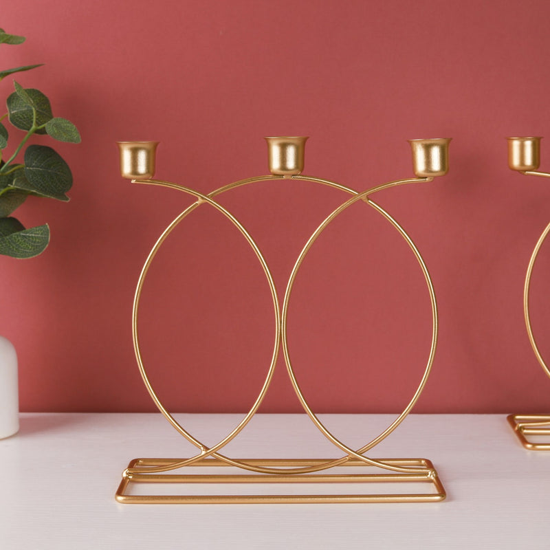 Gold Candle Stand - Candle stand | Home decor