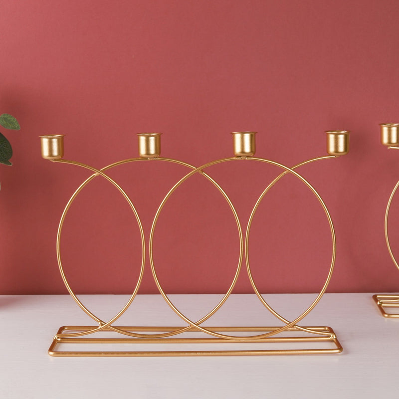 Gold Candle Stand - Candle stand | Home decor